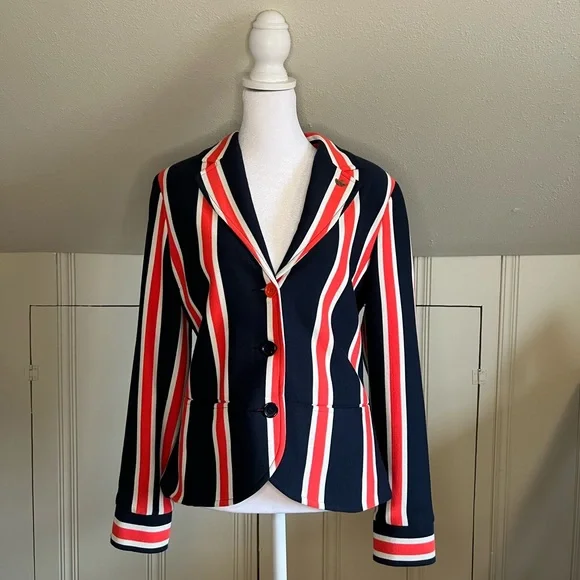 adidas Jackets Coats Vintage Adidas Striped Blazer Poshmark